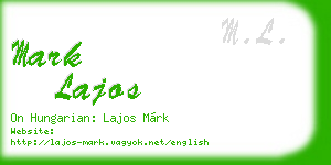 mark lajos business card
